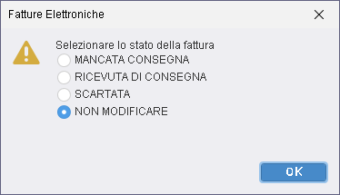 Modifica Stato Fattura