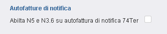 Flag Autofattura di Notifica