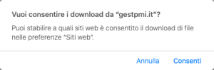 Consentire il Download